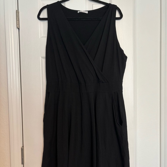 Wrap V-Neck Sleeveless Flared Sundress with Pockets - Picture 3 of 7